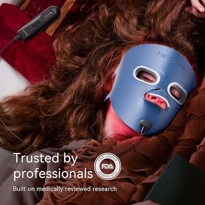 Masque LED Hello Face Thérapie Lumière Professionnel Anti-Âge Domicile Peau Rayonnante