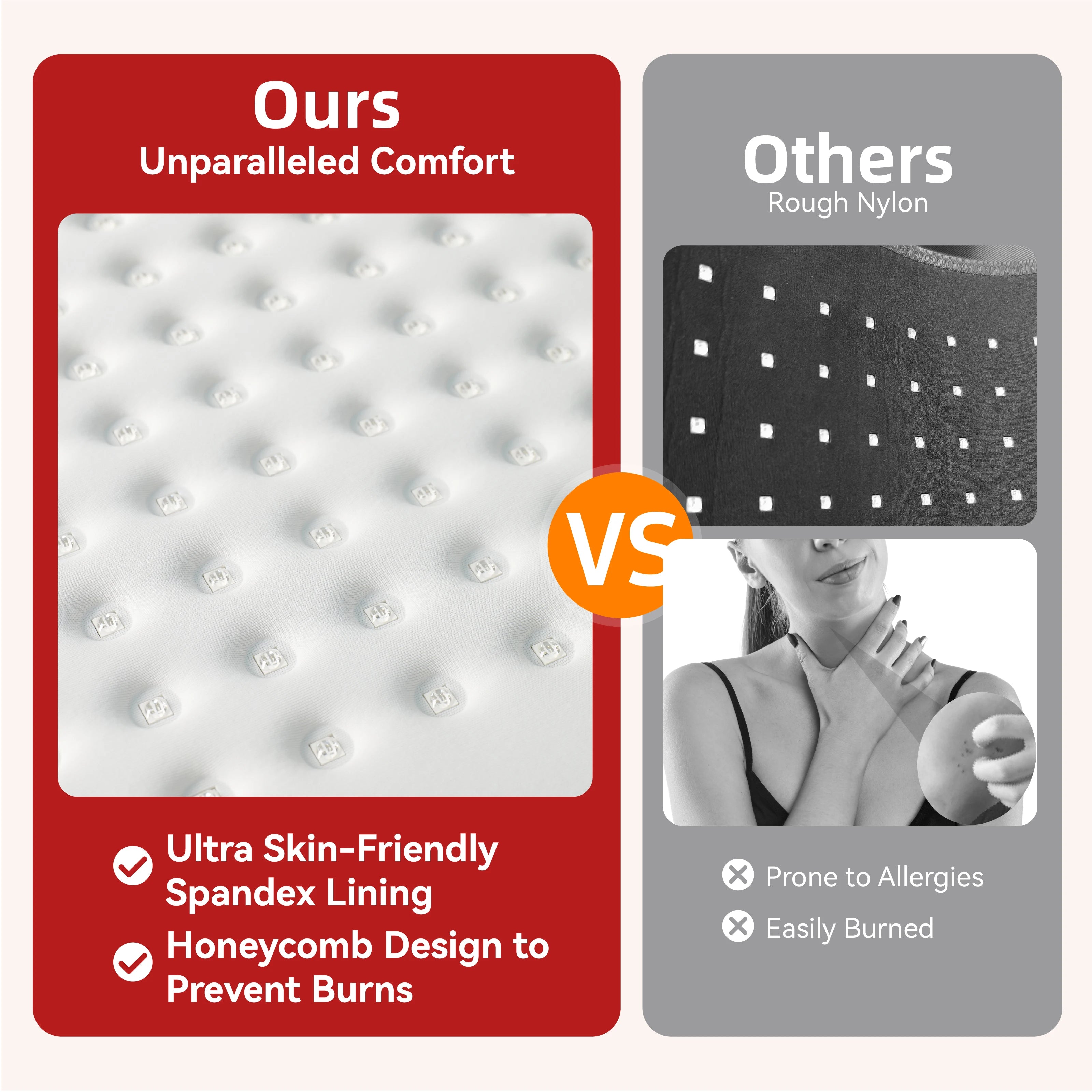 Hello Face L1: Appareil Thérapie Lumière Infrarouge Cou, Soulagement Douleur Fatigue