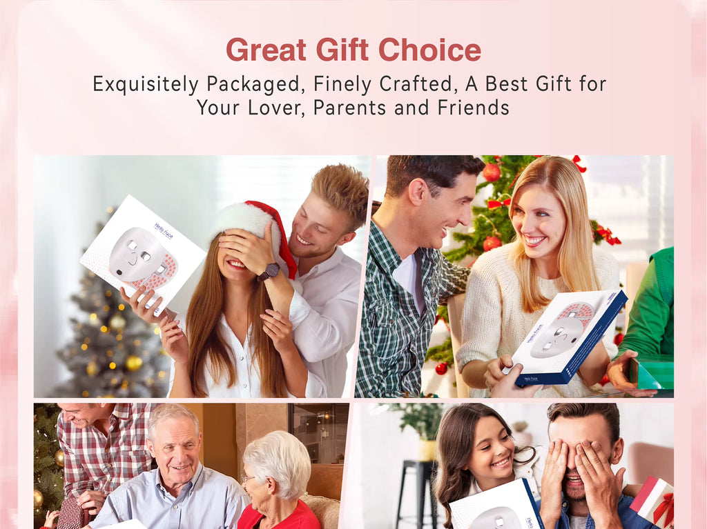 Hello Face M500S LED Facial Mask, Infrared Red Light Therapy, Pro Wireless Portable