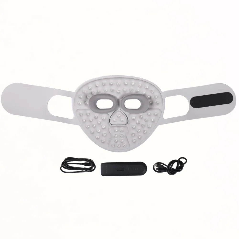 Masque Facial Hello Face M500S LED Thérapie Lumière Rouge Infrarouge Pro Sans Fil Portable